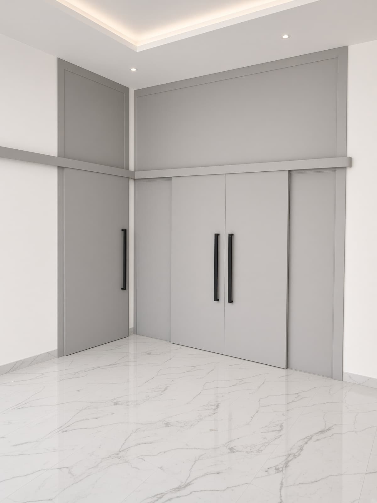 باب wpc سحاب مع ديكور